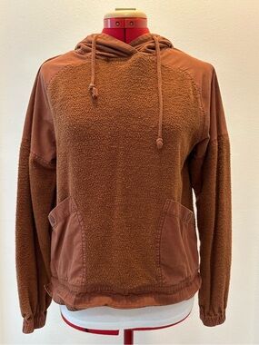 REI Cooperative - Cozy Rust Brown Textured Hoodie - Women's Size Extra Small